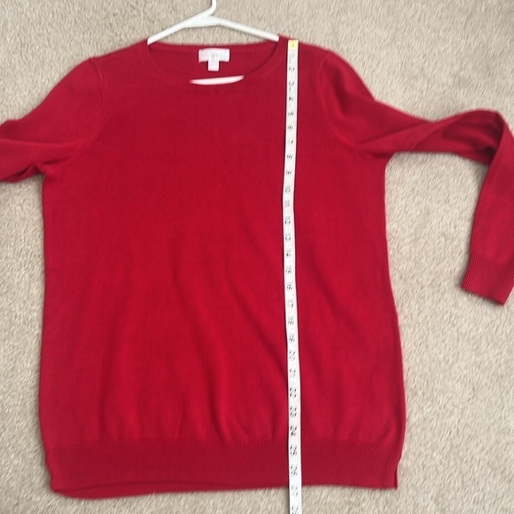 Belle Kim Gravel Red Knit Sweater Womens Medium Long Sleeve Casual - Picture 11 of 11